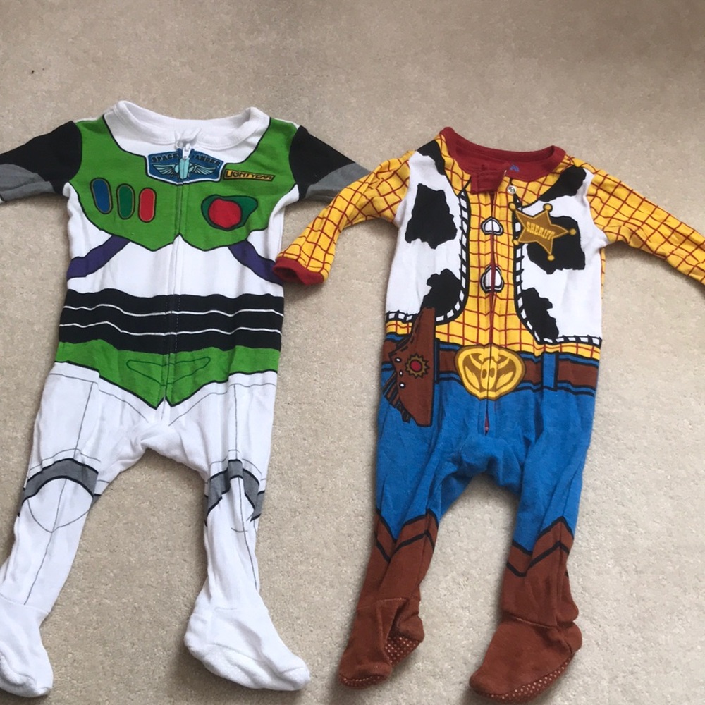 Woody and buzz lightyear bodysuits